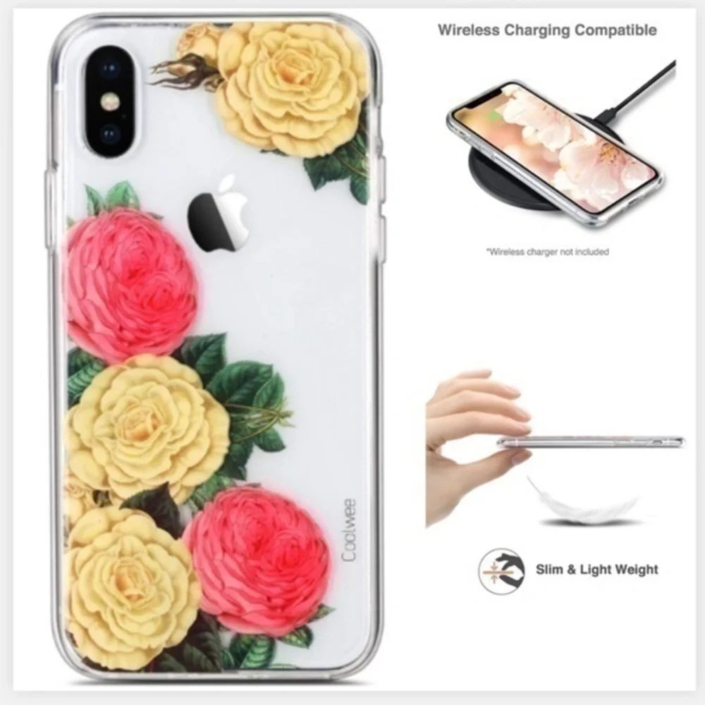 iPhone Xs case protection 5.8” florals